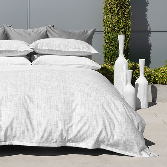 Yale | Printed Sateen Duvet Cover – 100% long staple cotton 340 thread count by St Genève
