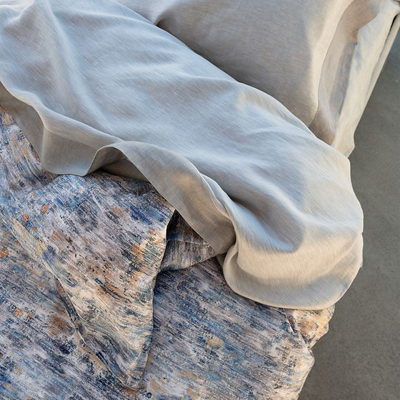 Palisade Duvet Cover  – Printed Sateen by St Genève, 100% Long-Staple Cotton