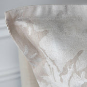 Blossom Jacquard Duvet Cover – Oyster – Giza Egyptian Cotton, Linen & Silk Blend | St Genève