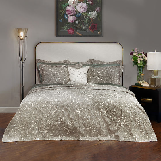 Westmount | Jacquard duvet cover /coverlet 100% long-staple cotton 365 thread count by St Genève”