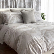 Lyric Jacquard Duvet Cover by St. Genève – 60% Long-Staple Cotton 40% Linen