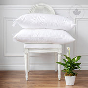 Hutterite Down & Feather Pillow – 600 Loft, 60% Duck Down / 40% Feather | St. Genève