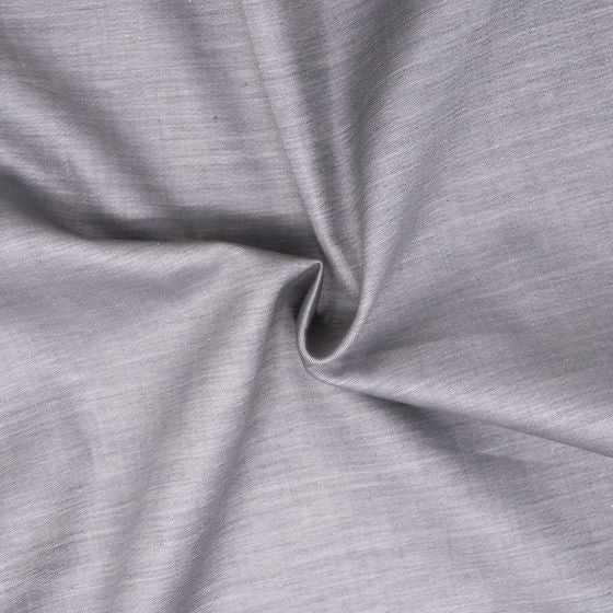 Chambray Sateen Duvet Cover Silver – 100% Long-Staple Cotton, 300 TC | St Genève