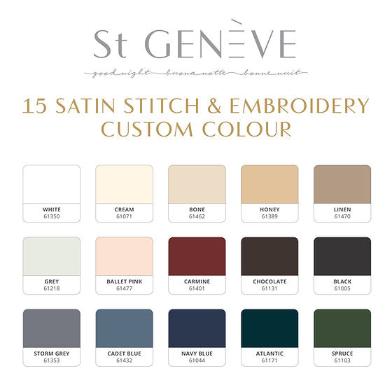 Capri Satin Stitch | 90 Colour Sateen BY St Genève  SOLD IN THE STORE