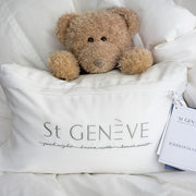 St Genève Toddler Duvet – Cozy & Breathable Natural Down, 400 TC Dust Mite-Proof Cotton Cover, Machine Washable – Ages 1+