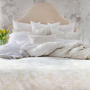 Sakura Jacquard Duvet Cover – Parchment | 63% Long-Staple Cotton / 37% Linen by St Genève