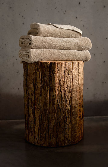 Abyss Lino Luxury Fingertip Towel – Ecru 101 – Handcrafted in Portugal