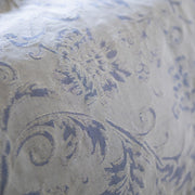 Willow | Jacquard Duvet Cover – Lapis, 74% Egyptian Long-Staple Cotton / 26% Linen by St Genève”