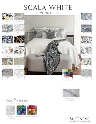 Scala Cream | Matelassé – 100% Giza Long-Staple Cotton by St Genève