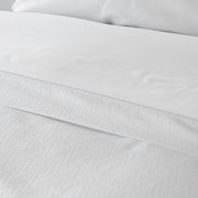 Eterna Collection Diamonte Jacquard Duvet Cover styled on bed – St. Genève diamond luxury bedding
