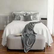 Scala White | Matelassé Duvet Cover – 100% Giza Long-Staple Cotton by St Genève