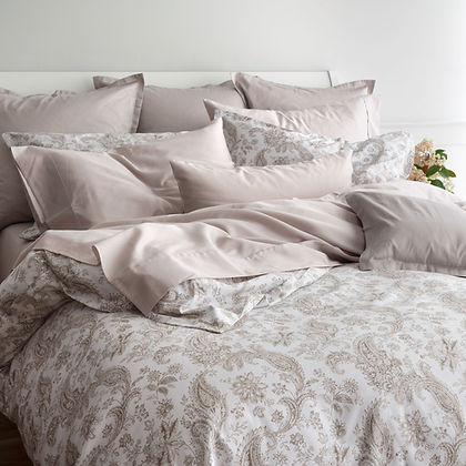 Melody Printed Sateen Duvet Cover by St. Genève – 340TC 100% Long-Staple Cotton