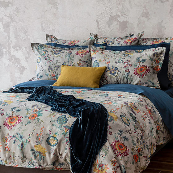 Morgan | Printed Sateen  Duvet Cover – 100% Long-Staple Cotton | St Genève