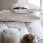 Eider Luxe Pillow – 1000 Loft Polish White Goose Down, 300 Thread Count | By St Genève