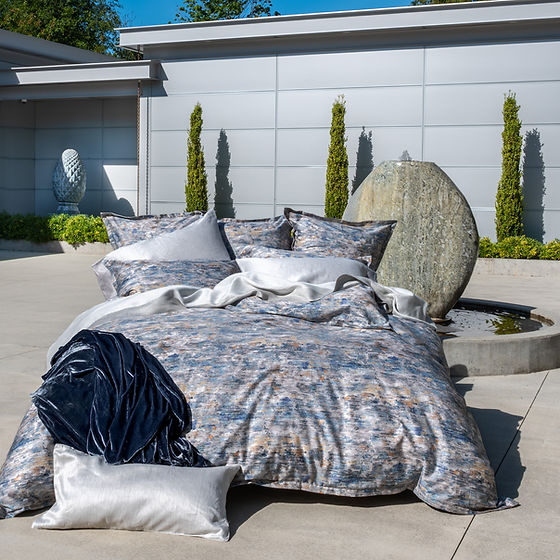 Palisade Printed Sateen Duvet Cover – 100% Cotton, 340TC by St. Genève