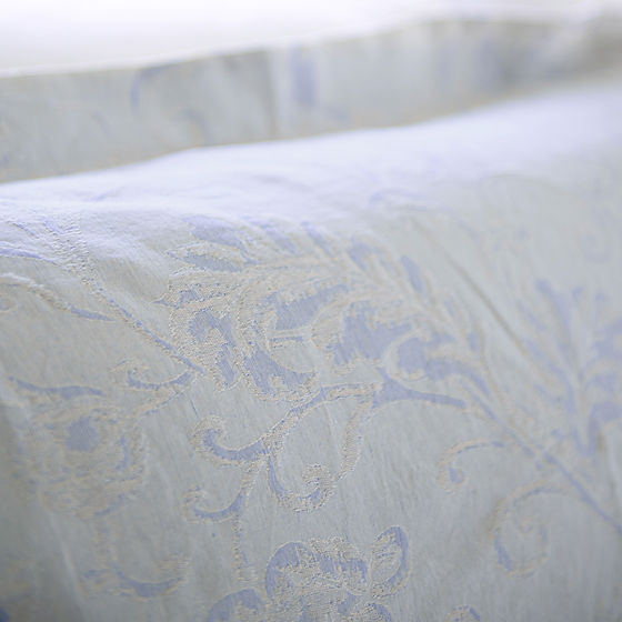 Willow | Jacquard Duvet Cover – Alice, 74% Egyptian Long-Staple Cotton / 26% Linen by St Genève”