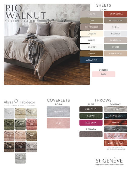 Rio Jacquard Duvet Cover – Walnut – 100% Giza Long-Staple Cotton | St Genève