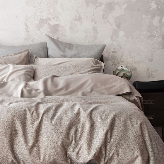 Rio Jacquard Duvet Cover – Walnut – 100% Giza Long-Staple Cotton | St Genève