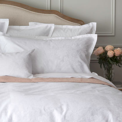 Eterna Collection Jacquard Fiori Duvet Cover by St. Genève – 285TC 100% Long-Staple Cotton