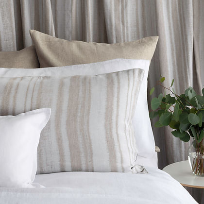 Jazz Jacquard Duvet Cover folded – St. Genève 52% linen 48% cotton luxury bedding