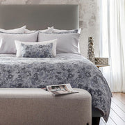 Sakura Jacquard Duvet Cover – Moonlight | 63% Long-Staple Cotton / 37% Linen by St Genève