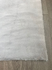Faux Rabbit Fur Grey - Rectangle FRF-13LGRY