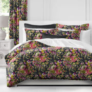 BLOSSOM COMFORTER SET MADE IN CANADA CHARCOAL