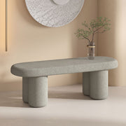 Azoro Bench GREY BOUCLE