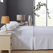 STAR WHITE LINEN BEDDING SHEET SET