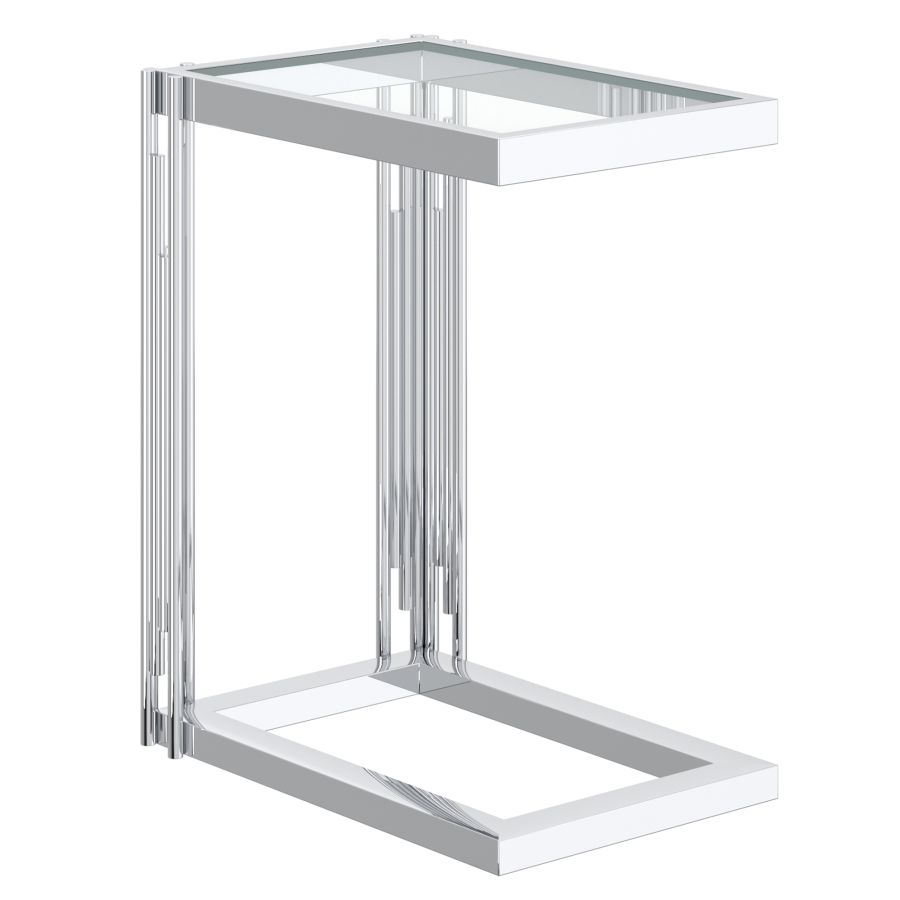 Estrel Small Accent Table in Silver