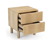 Sangra 2 Drawer Accent Table Natural