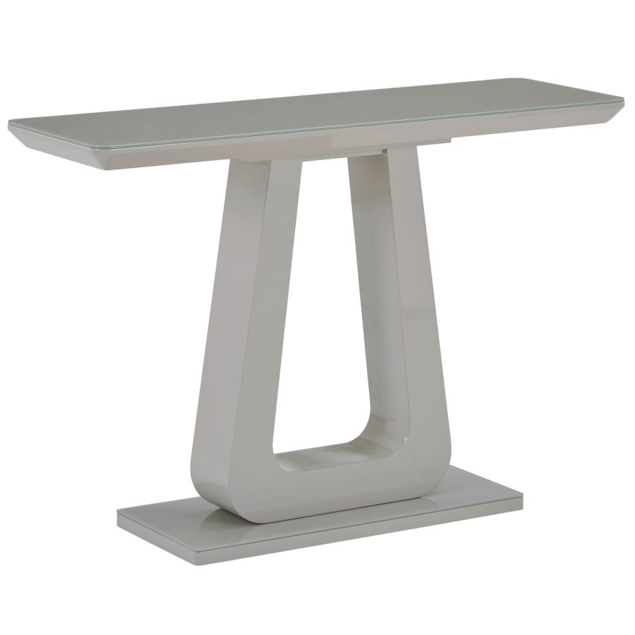 Corvus Console Table in Warm Grey