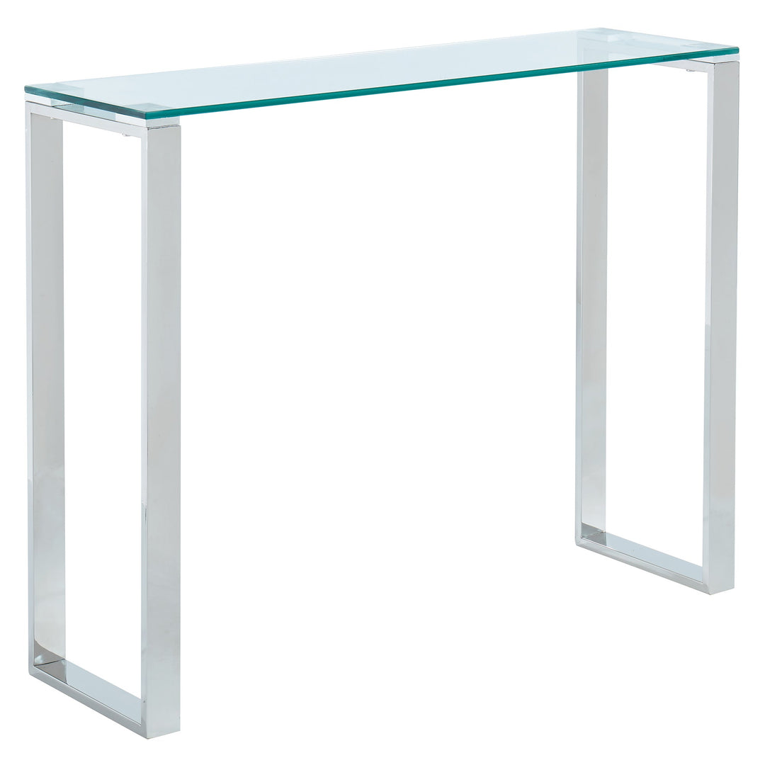 Zevon Console Table in Silver