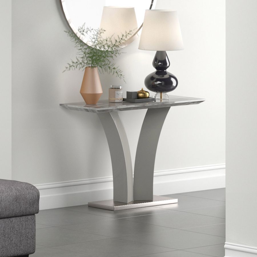 Napoli Console Table in Light Grey