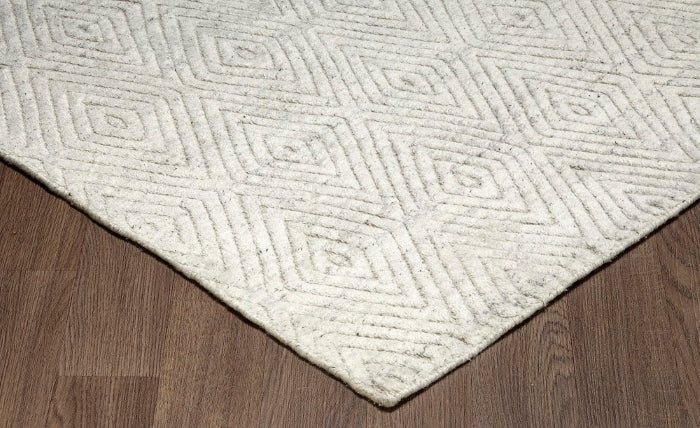 Estelle Hand Loomed Wool Ivory Rug EST-IVORY