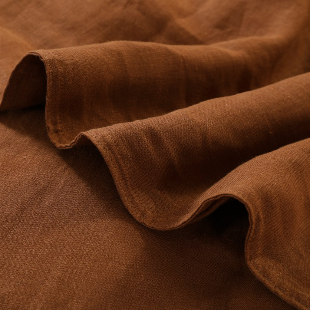 PECAN LINEN DUVET  COVER SET