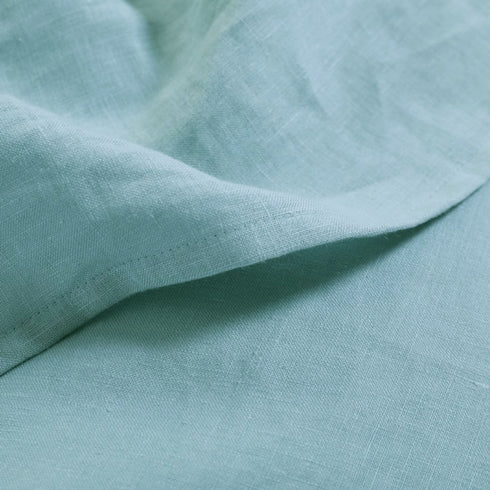 SOFT AQUA LINEN  DUVET COVER SET