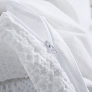 Solene White Percale Cotton Duvet Cover Set – 200 TC, Soft & Durable