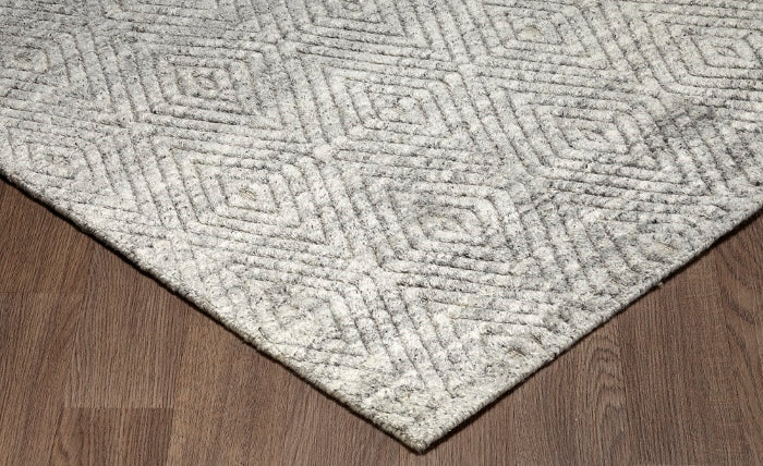 Estelle Hand Loomed Wool Silver Rug EST-SILVER