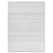 Aura Washable Spill Proof Grey White Area Rug AUR-0166
