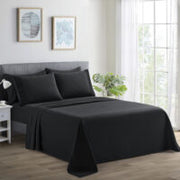 6PC SOLID Rayon from Bamboo SHEET SETS Get an EXTRA 20% OFF BLACK