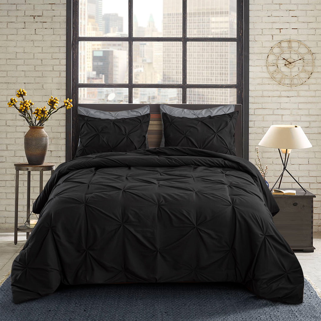 Pintuck 3 Piece Comforter Set Get an EXTRA 20% OFF