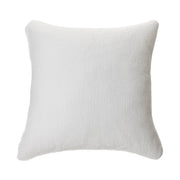 Brunelli Contemporain White Quilted European Sham – 25x25 inches, 100% cotton cover with modern stitching and poly fill