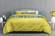 Camden Yellow Duvet Cover – 100% Cotton Jacquard