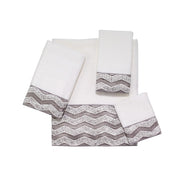 Chevron Towel Collection White