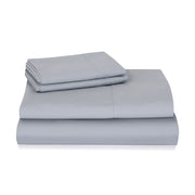 COTTON PERCALE SHEET SET GREY