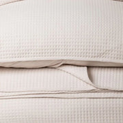Atelier Cream Quilt Set detail view – 100% polyester velvet, available in Twin, D/Q, King & Super King