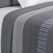 Edward Striped Reversible Quilt – 100% Cotton Outer Shell