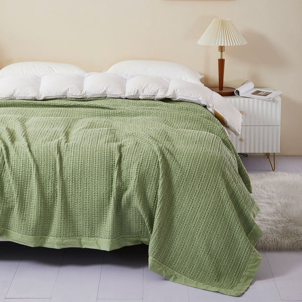 Eros Cotton Blanket GREEN
