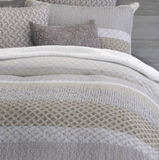 Ethan modern look grey and taupe quilt – 100% Cotton